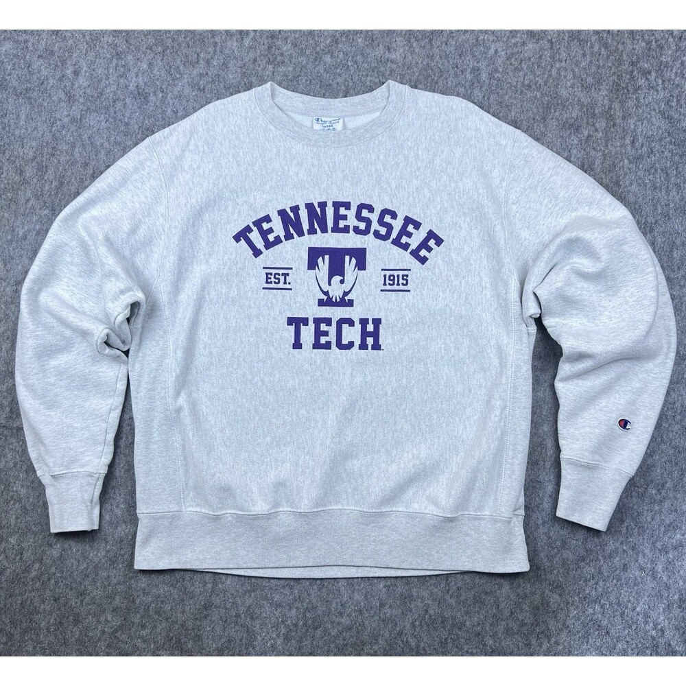 Vintage Champion Reverse Weave Men's Sweatshirt Crewneck Tennessee Tech Size L